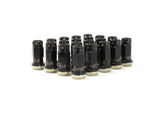 Muteki Lug Nut Set | SR45-S | 12x1.25 20PC | Black w/ Gold Washer | 32945B